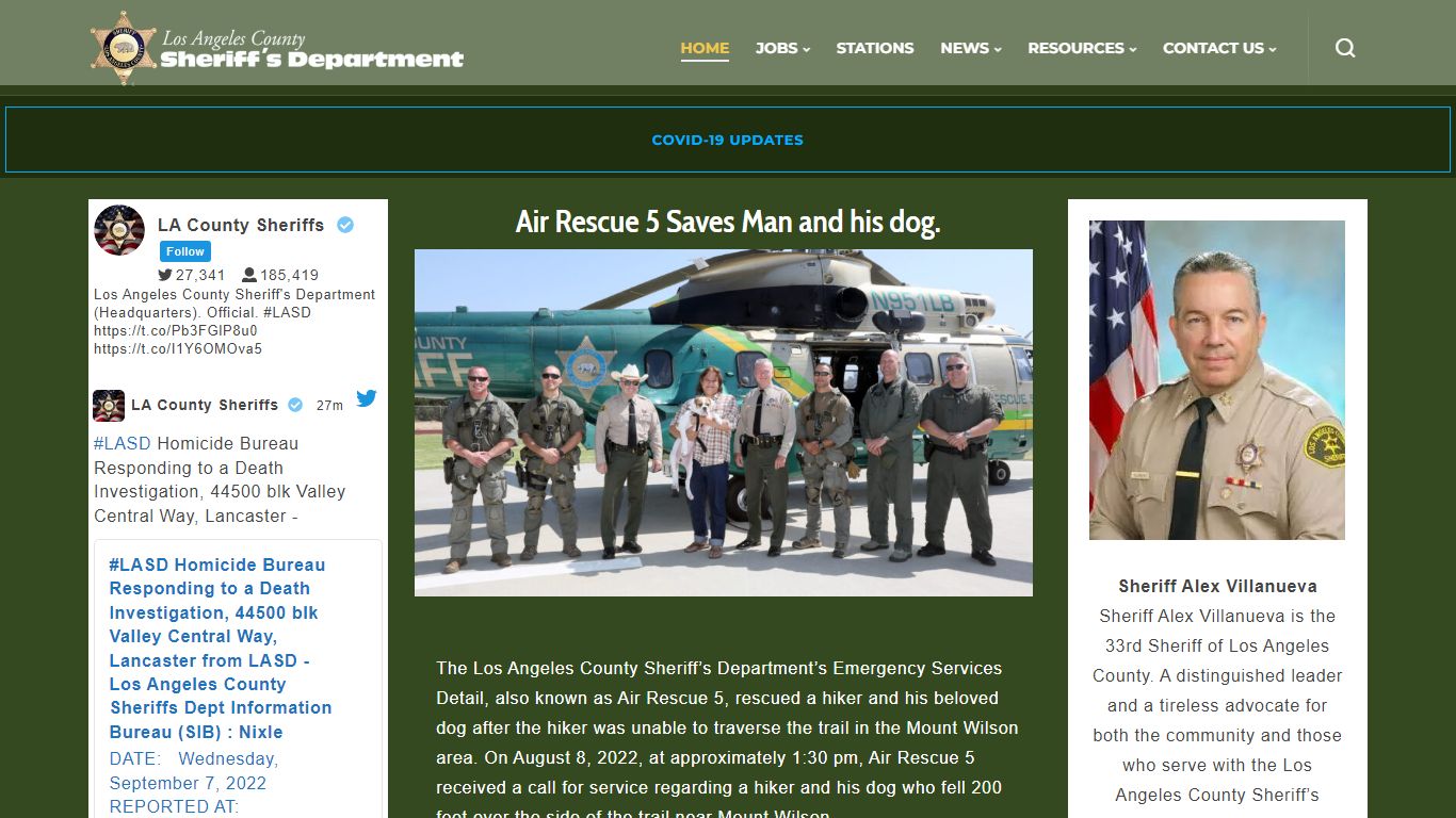 Los Angeles County Sheriff's Department | A Tradition of Service